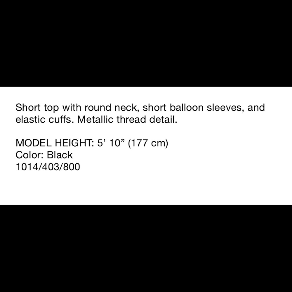 LAST ONE💥Zara NWT tulle top with metallic thread - Picture 3 of 5